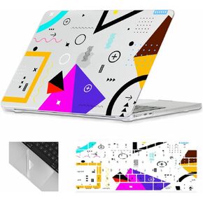 Se7enline متوافق مع حافظة MacBook Air 13.6 بوصة M3 M2 2024 2023 2022 لجهاز Mac Air A2681/A3113 حافظة صلبة للكمبيوتر المحمول مع غطاء حماية للوحة المفاتيح وواقي لوحة التتبع، صيد رواد الفضاء