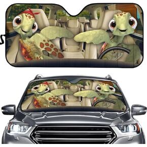 مظلة شمسية للزجاج الأمامي للسيارة من Funny Turtles، تناسب معظم السيارات وسيارات الدفع الرباعي وواقي السيارة للحفاظ على برودة سيارتك