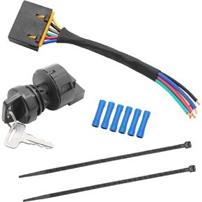 M MATI 6Pin Ignition Key Switch & Harness for Polaris Sportsman 300 400 450 500 550 570 600 700 800 850 1000 Scrambler Magnum Trail Blazer Trail Boss Xpedition Xplorer Hawkeye