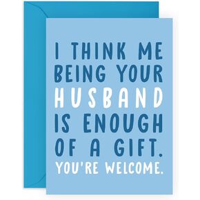 CENTRAL 23 Wife Birthday Card - Funny, Quirky, Sustainable Card for Women's Anniversary - Comes with Fun Stickers