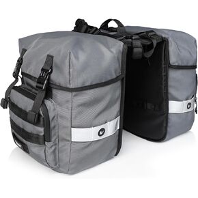 Rhinowalk Bike Pannier Bag 40L Rear Rack Bag Double Pannier Bag Bicycle Trunk Bag Side Bags Storage Bags with Rain Cover
