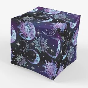 Celestial Sun Moon Stars Wrapping Paper - Folded Flat 30 x 20 Inch (3 Sheets)