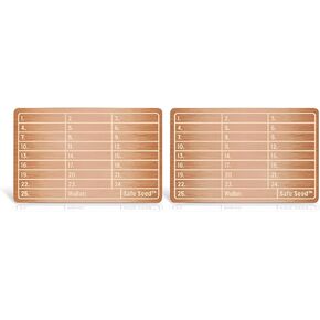Crypto Metal Wallet Stamp Plate Updated Thicker Copper Edition 12-25 Word Recovery Passphrase Cold Storage Bitcoin Ethereum Ledger Trezor KeepKey Hardware Cryptocurrency 2 Pack
