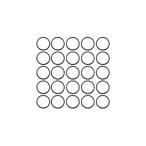 Sterling Seal ORBUNNSF70D020X25 020 Buna/Nitrile NBR 70D NSF Approved O-Ring (Pack of 25)