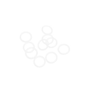 uxcell Silicone O-Rings, 9mm OD 4.2mm ID 2.4mm Width VMQ Seal Gasket for Compressor Valves Pipe Repair, White, Pack of 10