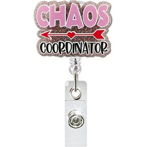 It's Fine I'm Fine Everything is Fine Nurse Badge Reels Holder Retractable with Clip for Nurse Women Funny Badge Reels Retractable Nursing Doctor Medical Alligator Clip Work ID Badge Office in Kuwait