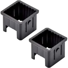 2 Pack Square Tube Inserts Sleeve Converter Edge Length 50mm to 40mm PE Inner Adapter for Glide Tubes Sliding Height Fitness Equipment Training Exercise Machine