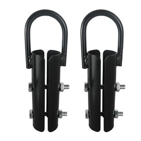 1½" Climbing Rope Clamp, 2 Sets 1.5" Battle Rope Attachment Hook Accessories, Rope Clasp for Rope Climb, Climbing Training Garage Home Gym Workout Fitness Strength Training