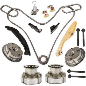 Engine Timing Chain Kit Camshaft Sprocket Applied for Ford Edge Eplorer F150 Flex Mutang Taurus Transit 3.5 3.7L Engine Aftermarket Parts Replace#AT4E6K297, AT4Z6K254A