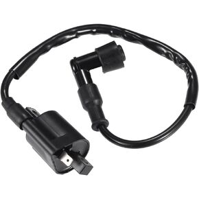 uxcell Ignition Coil Assy for Yamaha ATV for Yamaha YFM250 B Big Bear Tracker YFM350 YFM400 FW Big Bear YFM250 B Bruin 4X4 2X4 90 Degree Angled Ignition Electrical Coil Pack Black