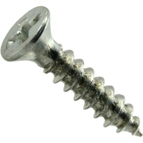 014973291686 Phillips Flat Wood Screws, 4 x 1/2-Inch , zinc