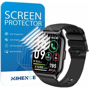 Screen Protector Compatible for SKG V7-2 Smart Watch, HD Full Coverage TPU Protective Film Compatible for SKG Smart Watch for Men Women 1.95" Smartwatch V7-2 (6PCS)