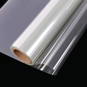HOHOFILM 35.4in by 16feet Transparent Safety Window Film Tinted 2MIL Shatterproof Window Tint Anti UV Sun Blocking for Building,Home Glass