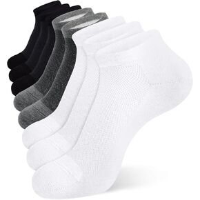 Jane Stone Mens Ankle Socks 8 Pack Cotton Low Cut Socks Non Slip No Show Socks Size 9-12/13-15 in Saudi Arabia