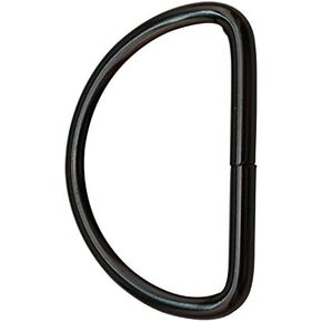 Amanaote Gun Black 2" Inner Diameter D Ring D Rings Non Welded Pack of 4