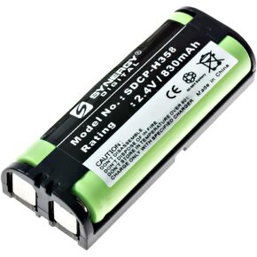 Synergy Digital Cordless Phone Battery, Works with Panasonic KX-TGA670B Cordless Phone, (Ni-MH, 2.4V, 830 mAh) Ultra Hi-Capacity, Compatible with Panasonic HHR-P105 Battery