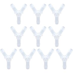PK of 50 PP Equal Barbed Y-Fitting 1/16"HB 3-Way Joint Pharmaceutical Polypropylene Connectors