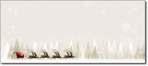 Christmas Envelopes #10 Letter Size - 80 Holiday Envelopes (Santa & Reindeer) in Saudi Arabia
