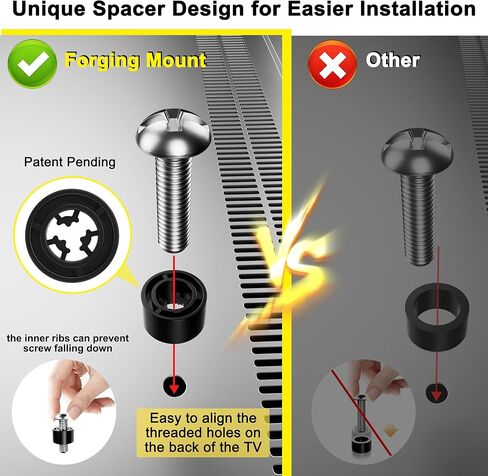 FORGING MOUNT Corner TV Wall Mount، دعامة واحدة مفصلية، ذراع تلفزيون كامل الحركة لمعظم أجهزة التلفاز المنحنية المسطحة مقاس 26-55 بوصة مع إمالة ودوران وتمتد 18 بوصة، تحمل 88 رطلًا، بحد أقصى VESA 400 × 400 مم in Kuwait