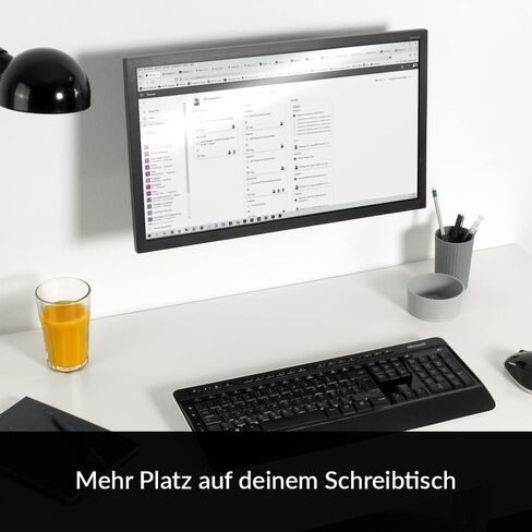 ARCTIC W1A - ذراع شاشة قابل للتركيب على الحائط مع نظام تثبيت سريع، شاشات وأجهزة تلفزيون فائقة الاتساع تصل إلى 43 بوصة/49 بوصة، يصل وزنها إلى 20 كجم (44 رطلاً)، دوران 360 درجة - أسود in Kuwait