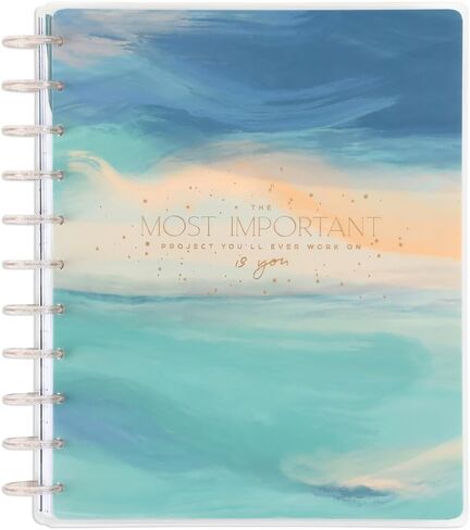 Happy Planner 2024 مخطط يومي، مخطط يومي وأسبوعي وشهري مدته 12 شهرًا، من يناير إلى ديسمبر 2024، مخطط كبير، تخطيط إدارة الإجهاد، موضوع حياة هادئ، 8 1/2 بوصة × 11 بوصة in Saudi Arabia