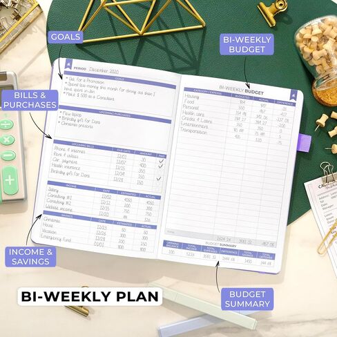 Clever Fox Bi Weekly Budget Planner – Undated Financial Organizer Book – Expense Tracker, Budgeting & Bill Notebook, A5 (Lavender) in Saudi Arabia