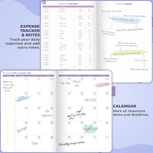 Clever Fox Bi Weekly Budget Planner – Undated Financial Organizer Book – Expense Tracker, Budgeting & Bill Notebook, A5 (Lavender) in Saudi Arabia