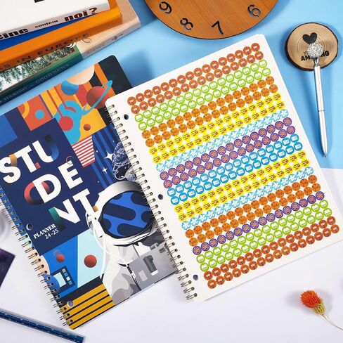 Student Planner 2024-2025 - Weekly & Monthly School Planner from JULY 2024 - JUNE 2025, 9'' x 11'', School Planner with Twin-Wire Binding, Stickers in Saudi Arabia