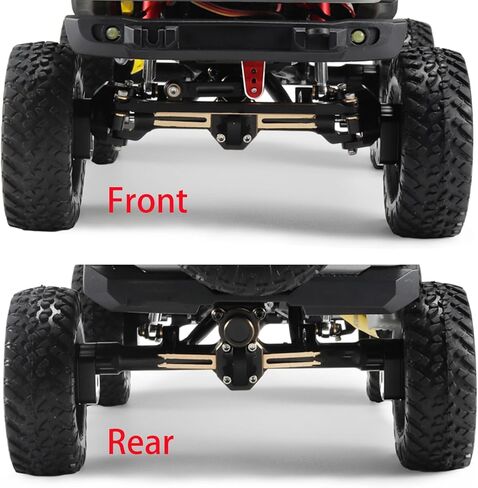 1/24 محوري SCX24 نحاسي أمامي وخلفي لمحور البوابة مع محاور عجلات سداسية وتروس فولاذية ومجموعة عمود القيادة لـ 1/24 RC الزاحف المحوري SCX24 Deadbolt C10 Jeep Gladiator Ford Bronco Upgrade in Kuwait