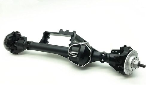 Treal Aluminum 7075 Rear Axle Housing CNC Machined for Axial RBX10 Ryft(Black) in Saudi Arabia