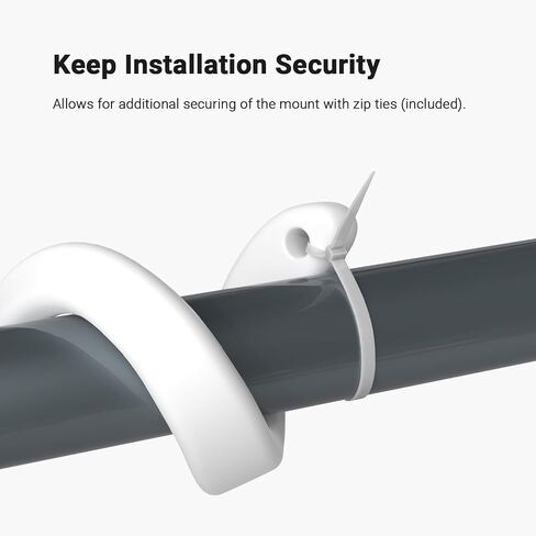 Indoor/Outdoor Security Camera Flexible Twist Mount, Black, 1-Pack | Universal 1/4"-20 adjustable bracket, fits Ring/Blink/Arlo/Wyze & more, 17.5-inch gooseneck holder, easy no-drill setup in Saudi Arabia