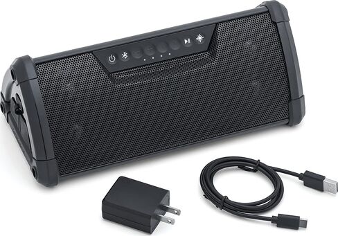 Kuryakyn 2724 10" MTX WanderBar Weather Resistant Motorcycle Soundbar: Portable Audio Speakers with Bluetooth, 100 Lumen Task Light, USB Charger , BLACK in Saudi Arabia