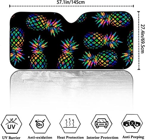 Funny Turtles Car Windshield Sun Shade, Universal Fit Most Cars, SUVs, Car Visor to Keep Your Vehicle Cool in Saudi Arabia