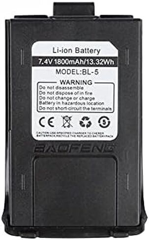 بطارية ليثيوم أيون BaoFeng 7.4V 1800MAH لجهاز GT-3 باللون الأسود in Saudi Arabia