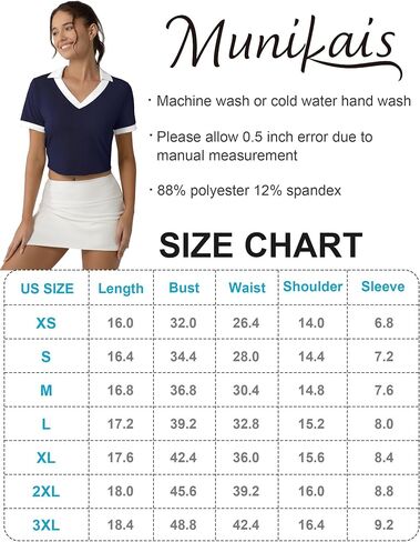 Workout Polo Shirts for Women Short Sleeve Crop Top Quick Dry Cropped Tennis Athletic Sports T-Shirts in Saudi Arabia