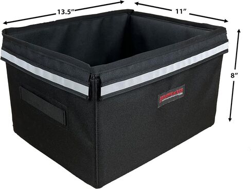 Bushwhacker Portland - Bike Rack Dog, Grocery and Goods Carrier - Bicycle Pannier Crate Cycling Basket Trunk Bag Rear Bed Storage Leash Carry Cargo Pet Commuter Behind Seat Accessories Ebike (Small) in Kuwait