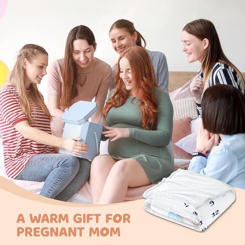 بطانية SANDJEST Baby Milestone - بطانية طفل شهرية للطفل الصبي والفتاة مقاس 60 × 40 - بطانيات حضانة حيوانات الغابة لصور حديثي الولادة - هدايا لديكور غرفة استحمام الطفل in Kuwait