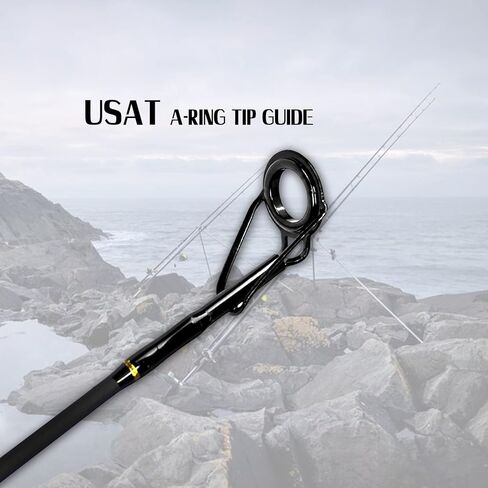 Fiblink Surf Casting Fishing Rod 2 Piece Carbon Fiber Portable Travel Fishing Casting Rod (10-Feet & 11-Feet) in Saudi Arabia