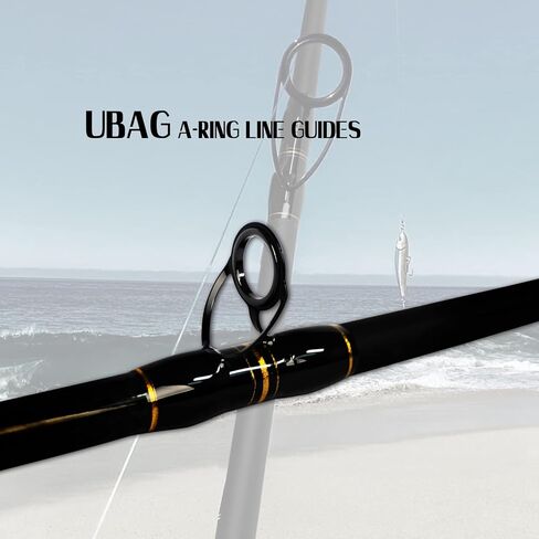 Fiblink Surf Casting Fishing Rod 2 Piece Carbon Fiber Portable Travel Fishing Casting Rod (10-Feet & 11-Feet) in Saudi Arabia