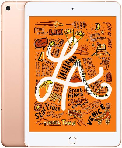 Apple iPad Mini 5-64GB - WiFi + Cellular - ذهبي (الاشتراك المميز المتجدد) in Kuwait