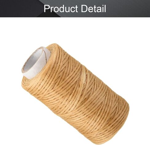 Utoolmart 164 Feet Leather Sewing Waxed Thread 1mm Flat Wax String Practical Long Stitching Thread for Craft DIY/Shoe Repairing/Leather Projects/Book Binding/Gift Wrapping in Saudi Arabia