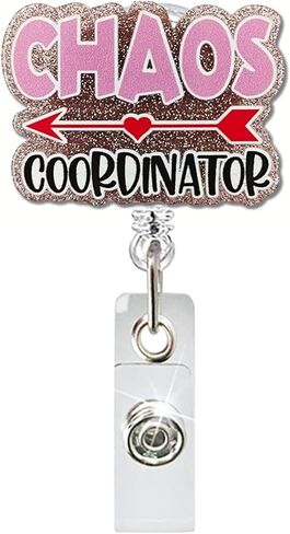 آسف أنا متأخرة رأيت كلب ممرضة شارة بكرات حامل قابل للسحب مع مقطع للممرضات النساء مضحك شارة بكرات قابل للسحب التمريض طبيب التمساح الطبي كليب العمل شارة تعريف المكتب in Kuwait