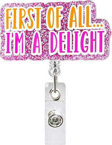It's Fine I'm Fine Everything is Fine Nurse Badge Reels Holder Retractable with Clip for Nurse Women Funny Badge Reels Retractable Nursing Doctor Medical Alligator Clip Work ID Badge Office in Saudi Arabia