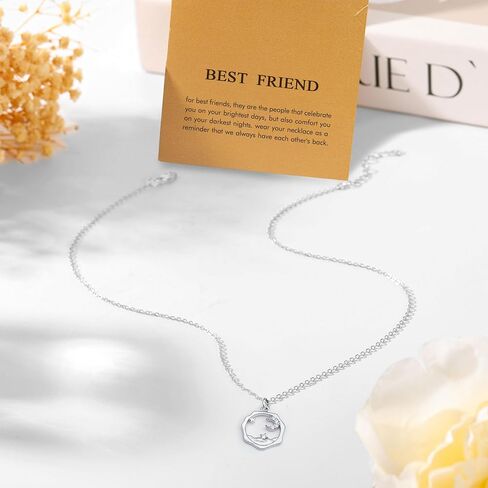 Gifts for Women, Butterfly Compass Cross Necklace Friendship Necklace Sister Gifts Daughter Gifts Graduation Chritmas Birthday in Saudi Arabia