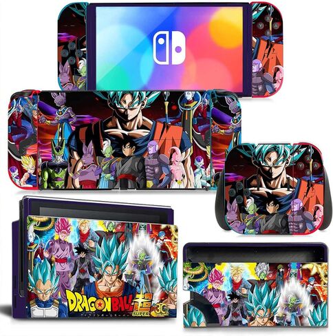 ملصق جلدي واقٍ من الفينيل لجهاز Nintendo Switch OLED Super Dragon Anime in Kuwait