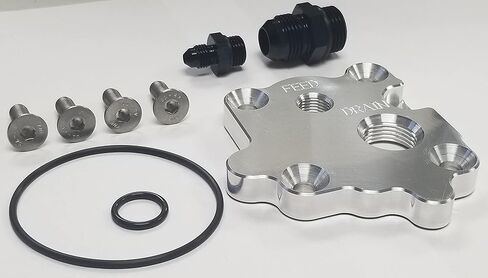 LT مضخة فراغ توربو تغذية النفط لوحة استنزاف -10AN -4AN ORB متوافق مع محركات 2014-GEN 5 V Series V8 الحالية LT1 LT4 5.3L 6.2L L82 L83 L84 L86 L87 LT1 L8B LT5 LT2 Vortec Camaro Corvette in Kuwait