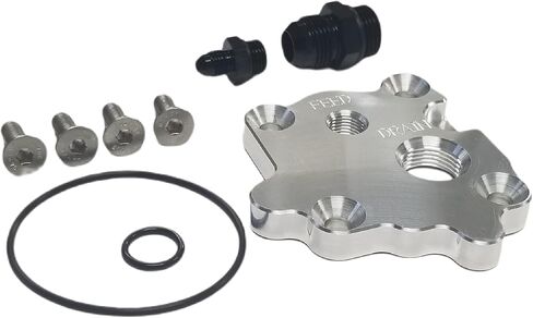 LT مضخة فراغ توربو تغذية النفط لوحة استنزاف -10AN -4AN ORB متوافق مع محركات 2014-GEN 5 V Series V8 الحالية LT1 LT4 5.3L 6.2L L82 L83 L84 L86 L87 LT1 L8B LT5 LT2 Vortec Camaro Corvette in Kuwait