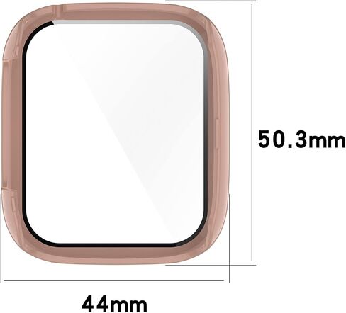 Compatible with Xplora XGO 3 Screen Protector Case, FitTurn Replacement Color PC Bumper with Tempered Glass Full Screen Protector Cover Film Accessories for Xplora XGO 3 Watch (Black,Clear) in Saudi Arabia