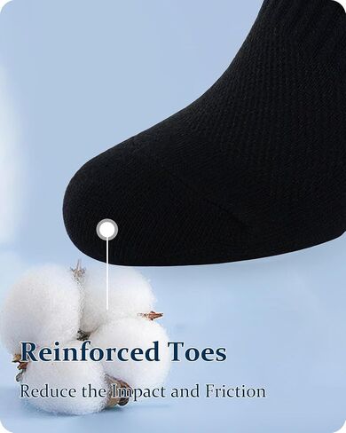 Jane Stone Mens Ankle Socks 8 Pack Cotton Low Cut Socks Non Slip No Show Socks Size 9-12/13-15 in Saudi Arabia