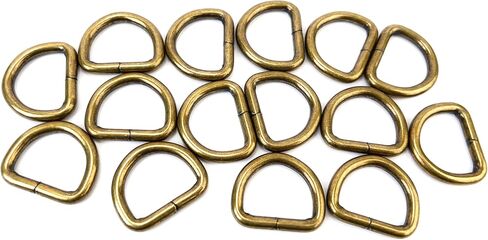 15 Pcs Metal D Rings Heavy Duty Non-Welded Iron D Ring Buckle for Sewing in Saudi Arabia